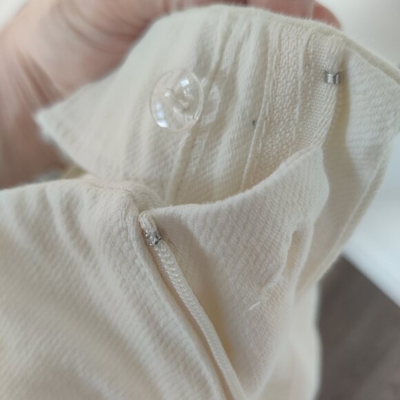 ZARA 100% Cotton Denim High Waist Shorts with Topstitching Fits Medium - Picture 7 of 8